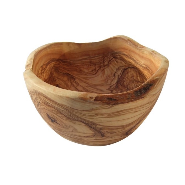 Olive Wood Rustic Salad Bowl