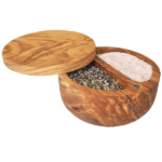 Olive Wood Salt and Pepper Cellar